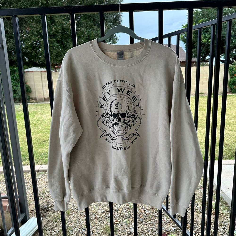 Beige Key West Crewneck